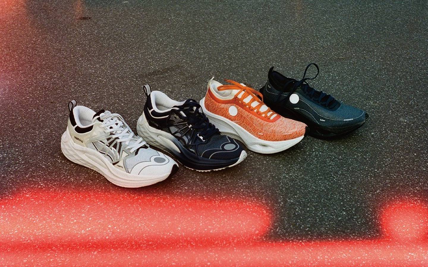 Four different models of shoes by Li-Ning.