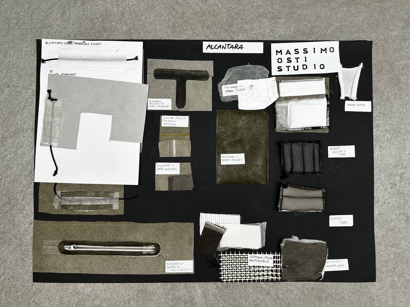 A moodboard for C.P. Company's new project, Massimo Osti Studio, set to launch in January.
